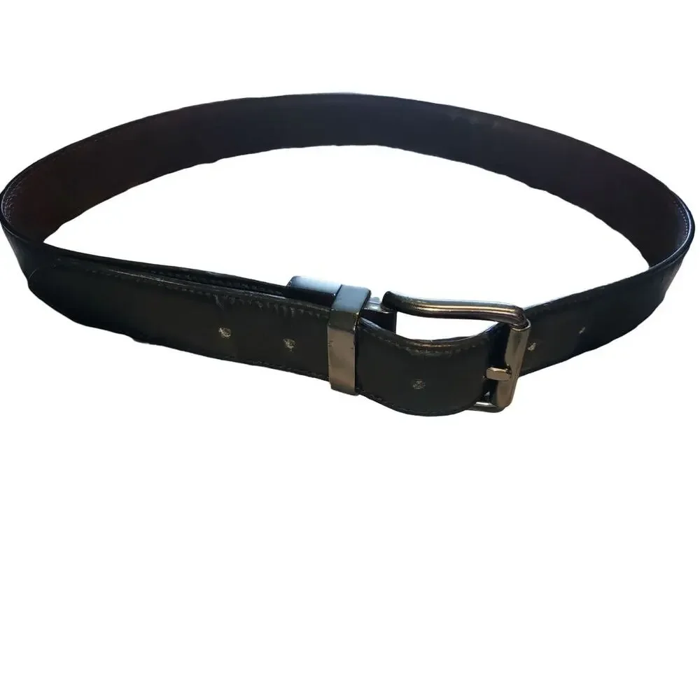Levi’s Reversible Leather Belt Brown Black Size S 30/32 Rotating Buckle